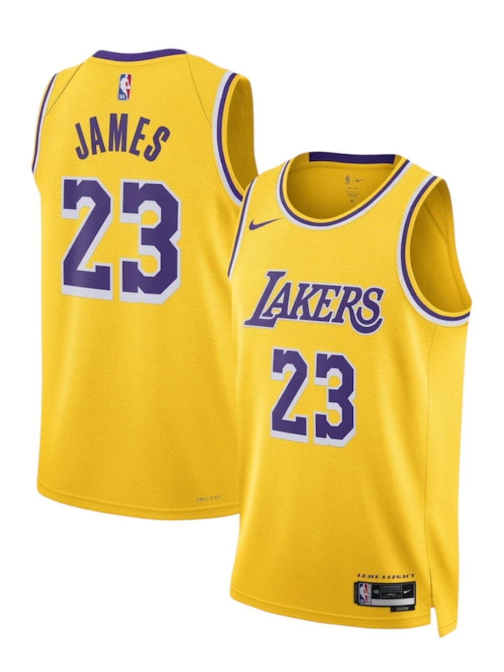 Los Angeles Lakers LeBron James #23 Nike Basketball Jersey size XL
